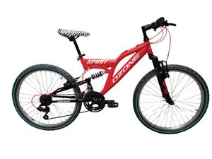 BICICLETA OZONE TRAIL SPORT 24" VERMELHA
